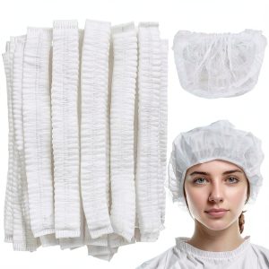 Disposable Bouffant Caps LX-Hair Nets 24in Non-Woven Head Cover 50pcs-0